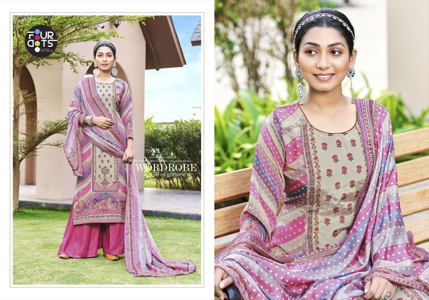 shivangi Fourdots Fancy Wear Wholesale Dress Material Catalog